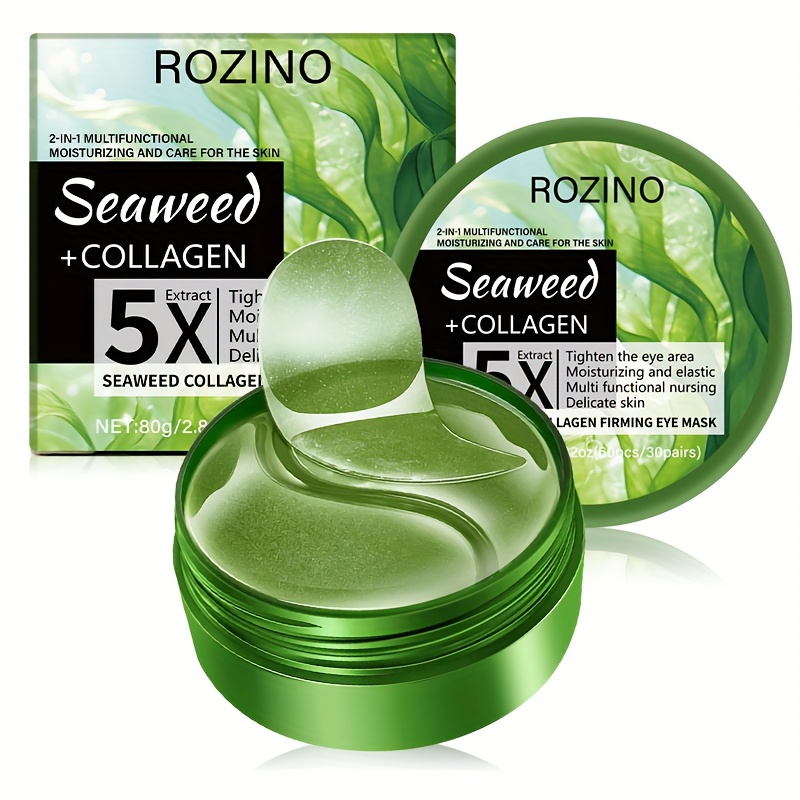   firm seaweed collagen eye mask   out puffy eye signs under eye patches moisturiz reduced dark circles eye bags wrinkles   suitable for swollen eye dark circles   fatigue eyes   loose swollen of signs Product details 10