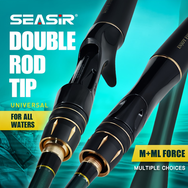 

Seasir Dark /ml 2 Rod Tips, /casting Rod, 2.1/2.4m Carbon Fiber Fishing Rod, Lure Wt 6-35g