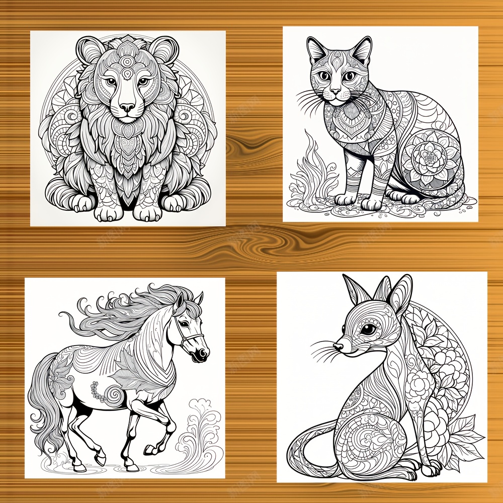 Magische Tiere – Malbuch Für Erwachsene Mit 50 Mandala-Tier-Motiven Zum Entspannen