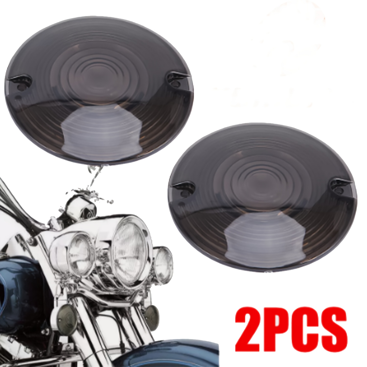 TEMU Set Of 2 Smoke Lens Covers For Turn Signal Lights For Hd Touring Electra In The Us