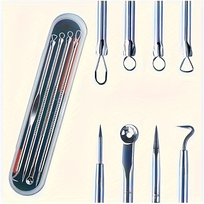 

4- Set Of Acne , Steel For Removing Acne And Blackheads, Blemishes, Facial , , Facial