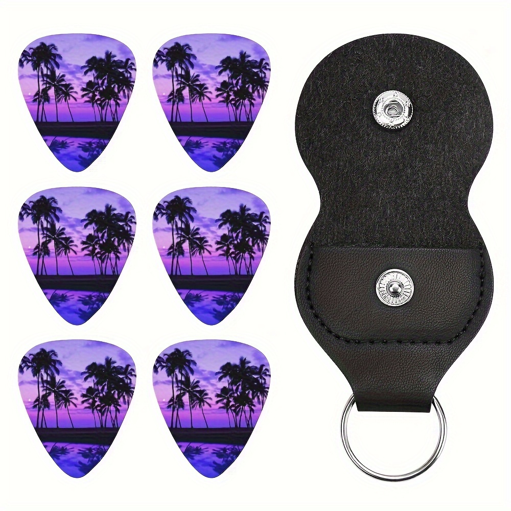 Original Sound Guitar Picks Hawaiian Style Sunset Coconut Temu Australia