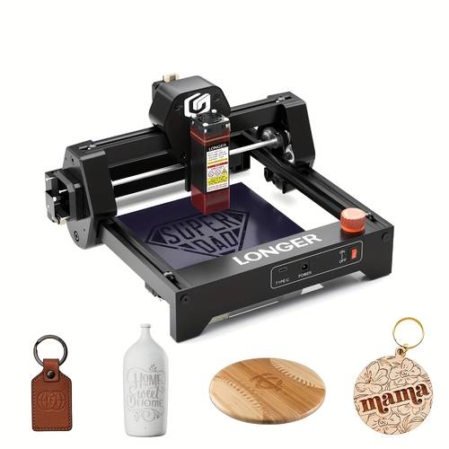 ray5mini laser engraver machine laser cutting for wood acrylic leather crafts beginner friendly no installation required 12000mm min speed 130x140mm working area fathers day gift graduation gifts birthday gift christmas gifts