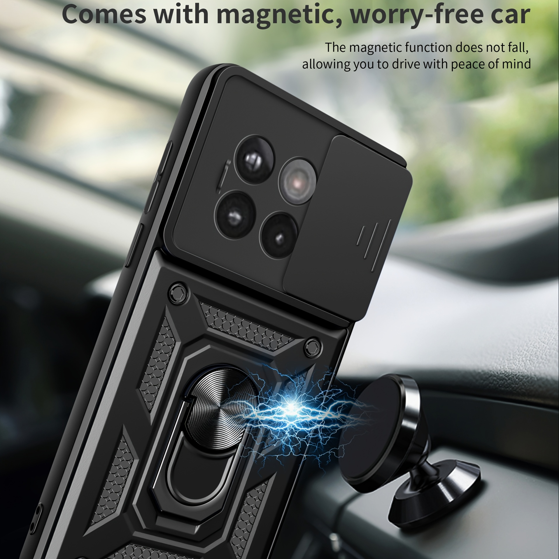 Custodia in pelle per OnePlus 13R 5G / Ace 5 5G / Ace 5 Pro 5G Chiusura agnetica a quadrifoglio Custodia per telefono