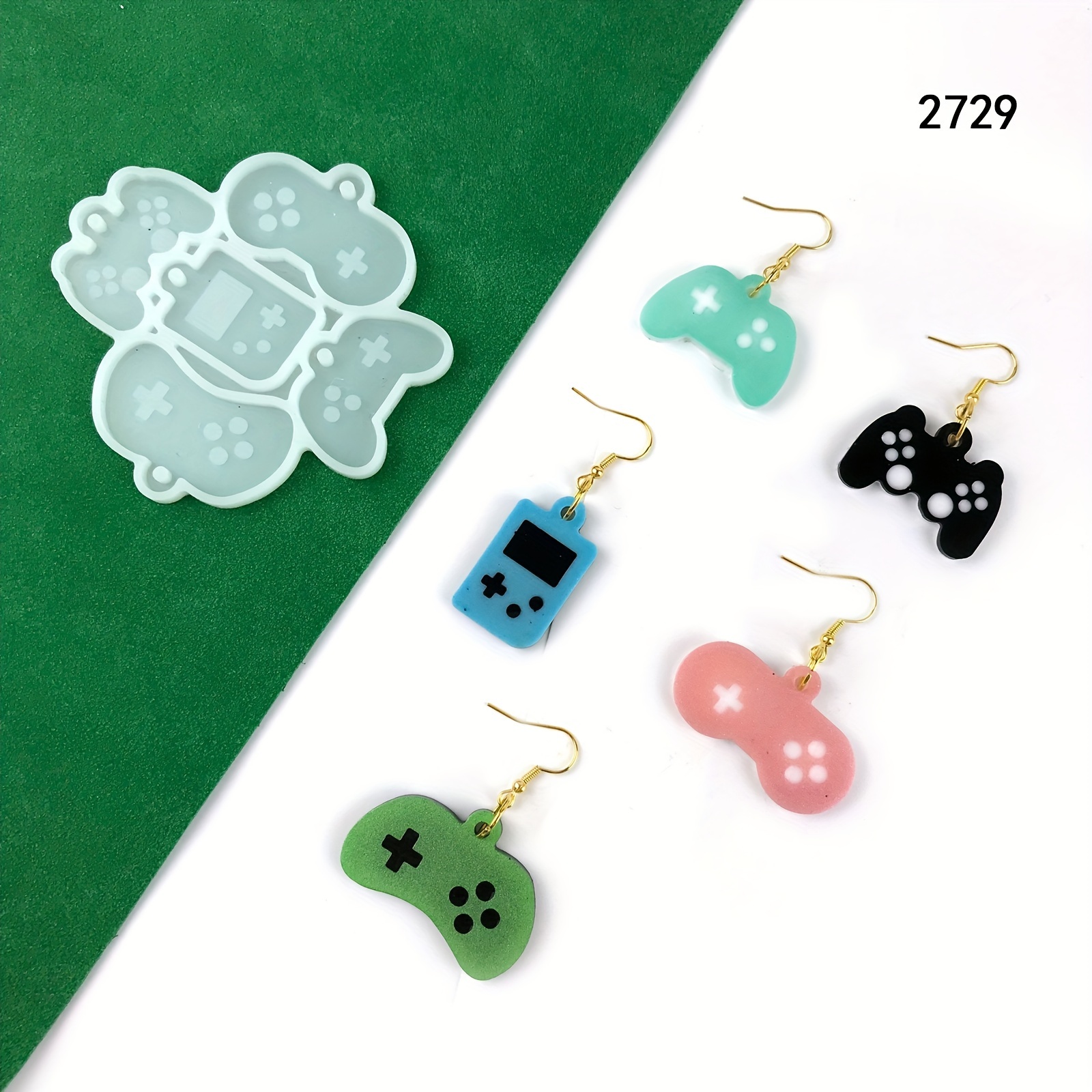 

Resin Game Controller Earrings - Diy Crafts, Jewelry Casting Molds, Silicone Mold, Irregular Shape, Material: Silicone