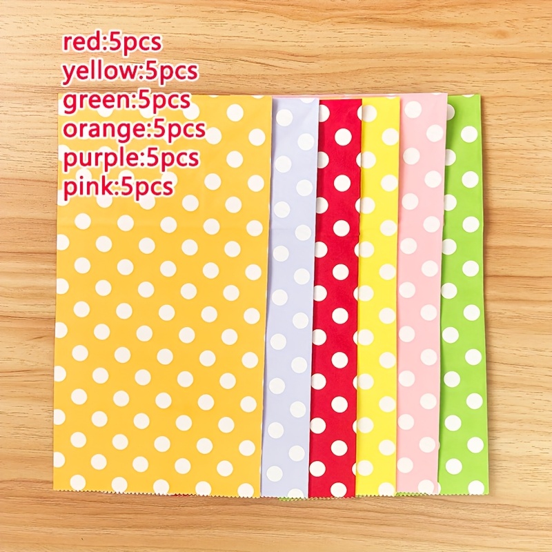 E-shop 30 Stück Macaron Farbe Pastell Papierbeutel - für Partybedarf wie Geburtstagsgeschenke, Goodie Bags, Bastelarbeiten, Baby-Duschen und mehr -