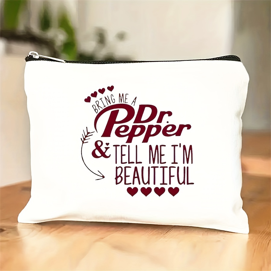 

[top-] Dr Pepper Makeup Bag - , & Zippered Cosmetic For | -, Toiletry Organizer |