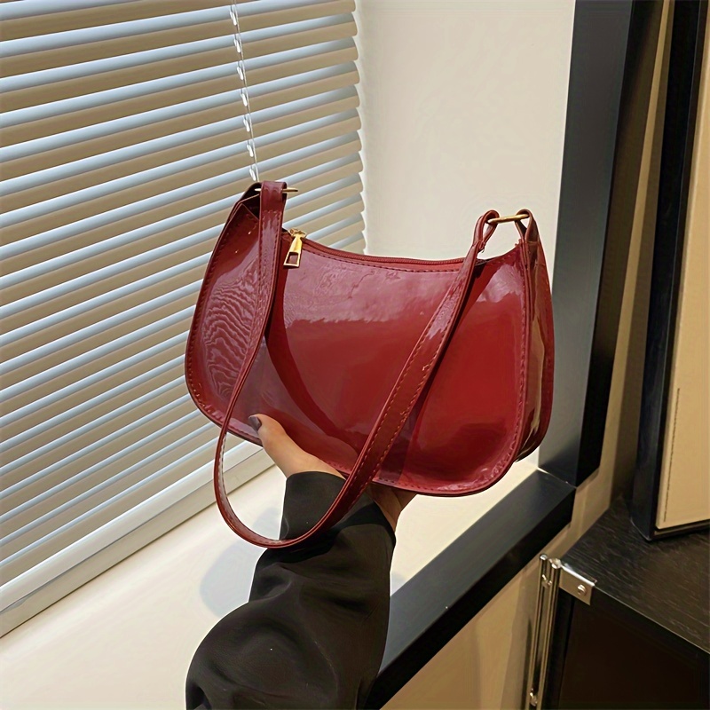 

Fashionable Simple Underarm Bag, Minimalist Shoulder Bag, Women Stylish Handbag & Zipper Purse