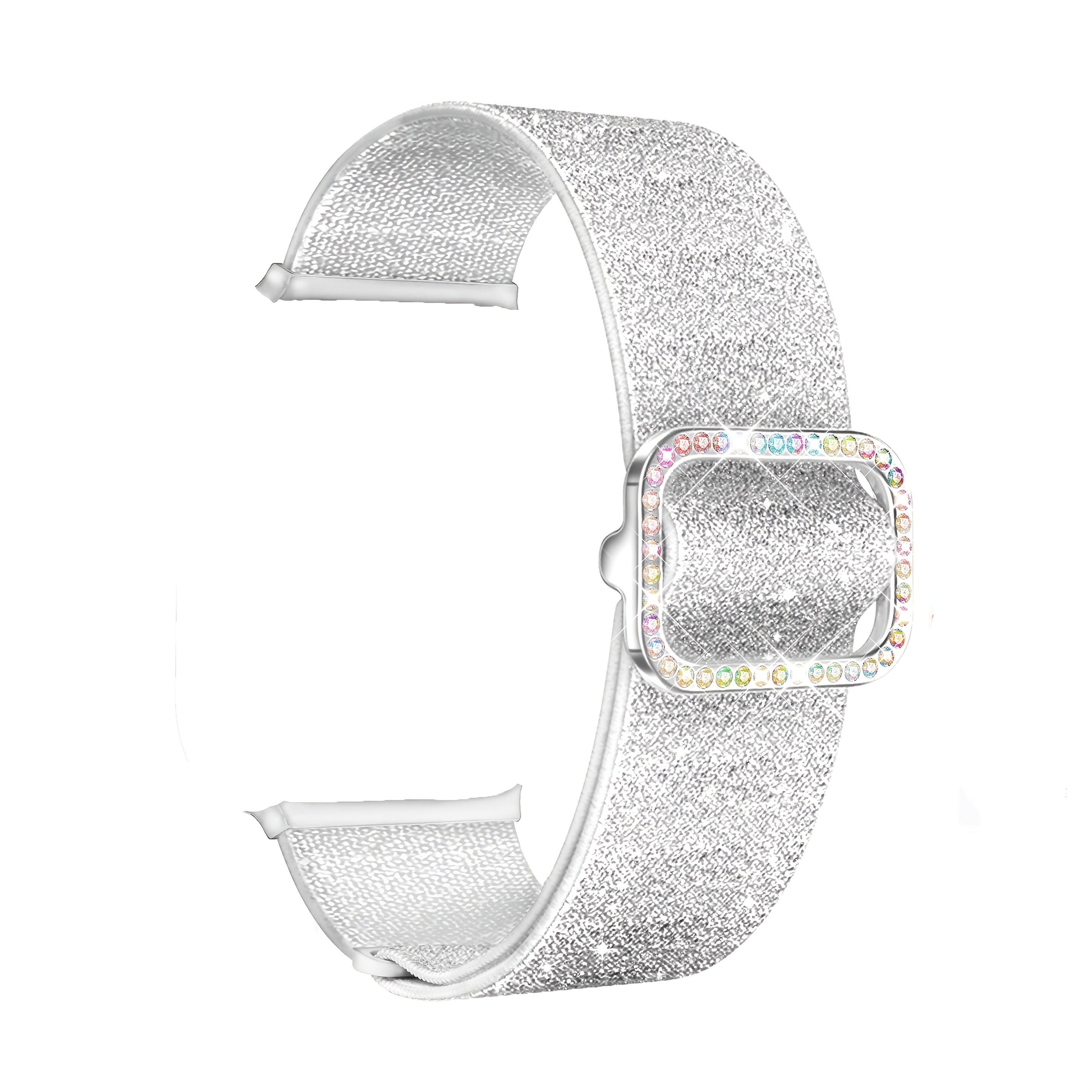 TEMU Еластичний нейлоновий ремінець-петля для Apple Watch Series 12 11 3 2 3 SE3 SE 10 6 5 4 1 Регульований еластичний ремінець для годинника з