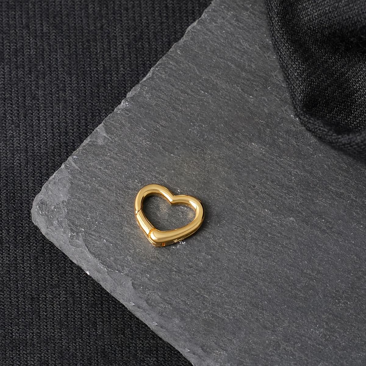 E-shop kupferbeschichteter 18K goldener Herzverschluss, herzförmiger Karabinerverschluss, silberfarbener Armband-Halskette-Verbindungsverschluss,
