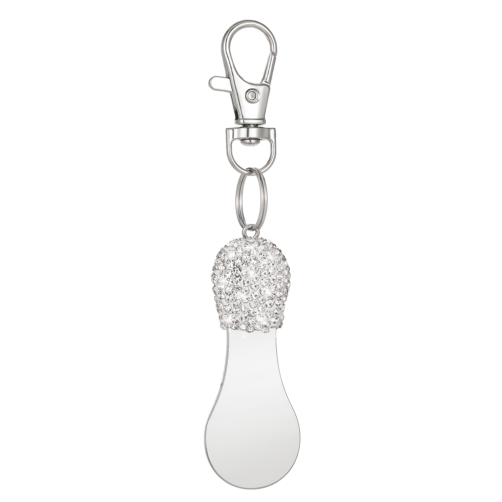 Bling Rhinestones Shopping Cart Unlock Tool Token Keychain Supermarket Trolley Opener