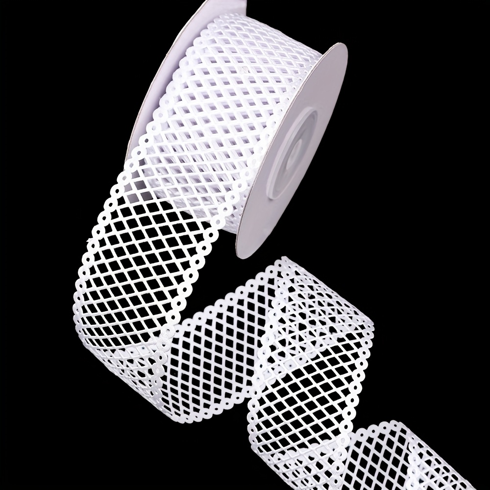 TEMU Embellishing Ribbon For Wreaths, Hollow-cut Ribbon For Bows, Holiday Outdoor Decorations For Trees, And Mesh Ribbon Suitable For Crafts And Gift