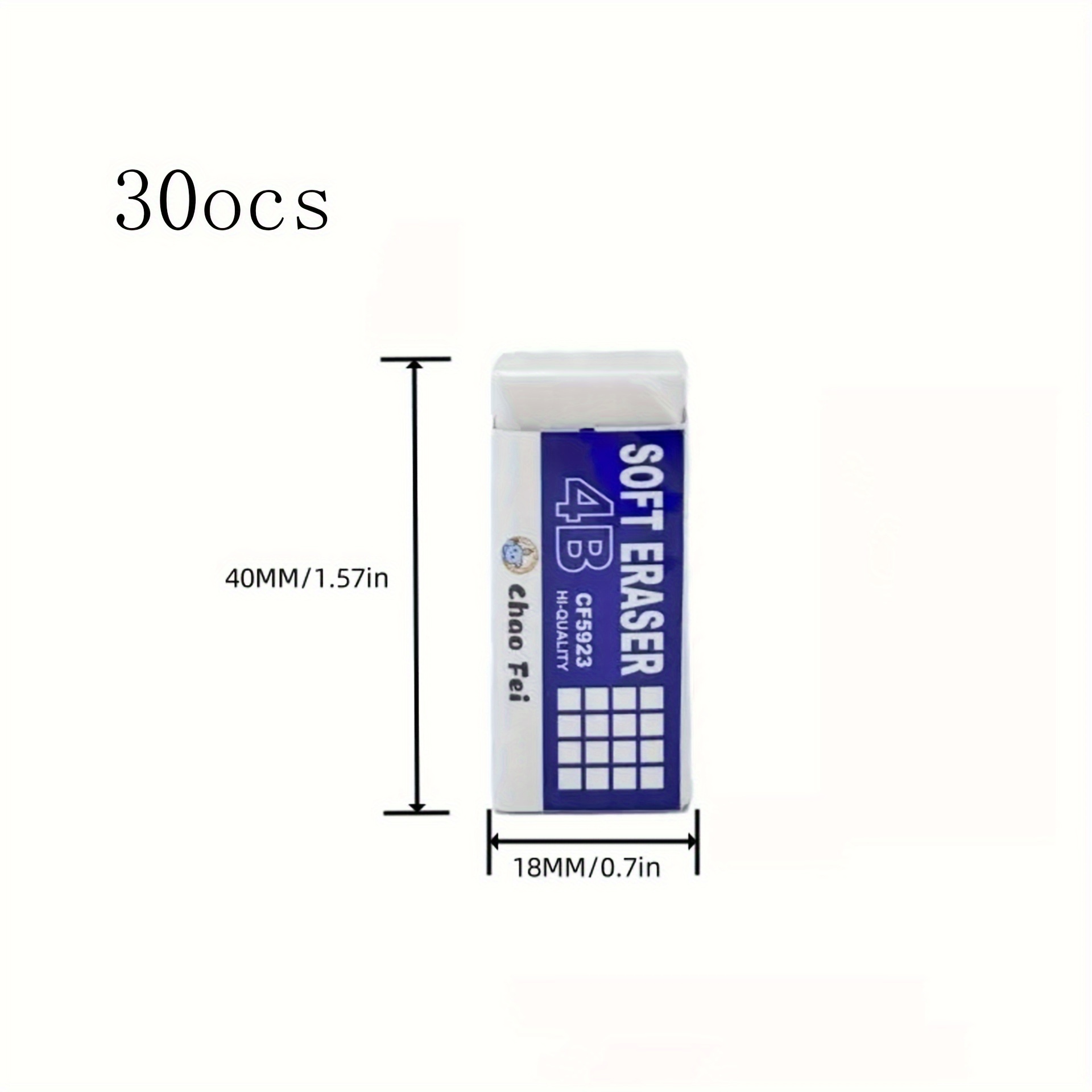 4 Erasers Pvc Material Clean Erasing Art Temu