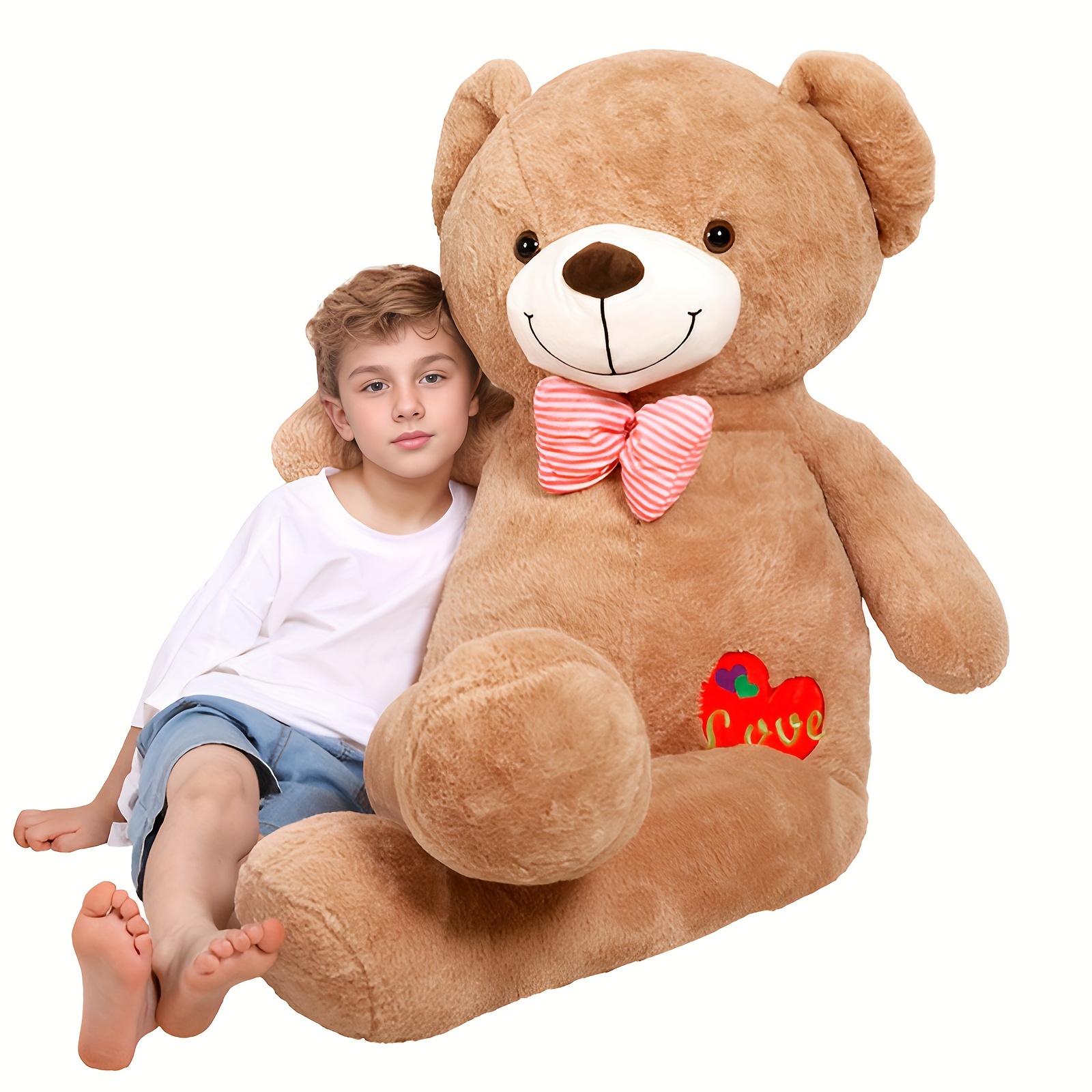 soft plush toy jumbo lovely teddy bear stuffed animal brown Temu United Kingdom