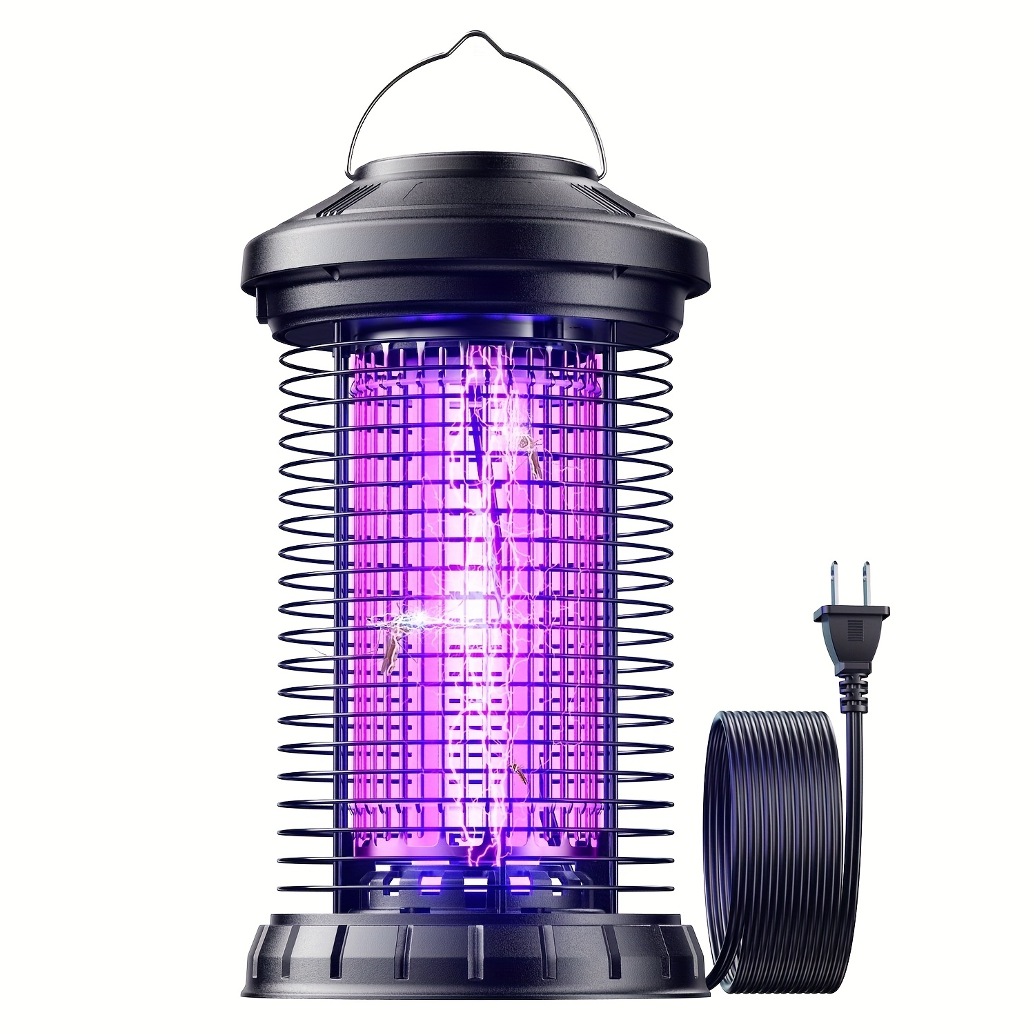 TEMU Bug Zapper Outdoor Repellent Outdoor Patio Insect Zapper 4200v Indoor Fly Trap Bug Repellent Trap Killer For Home, Patio, And Backyard