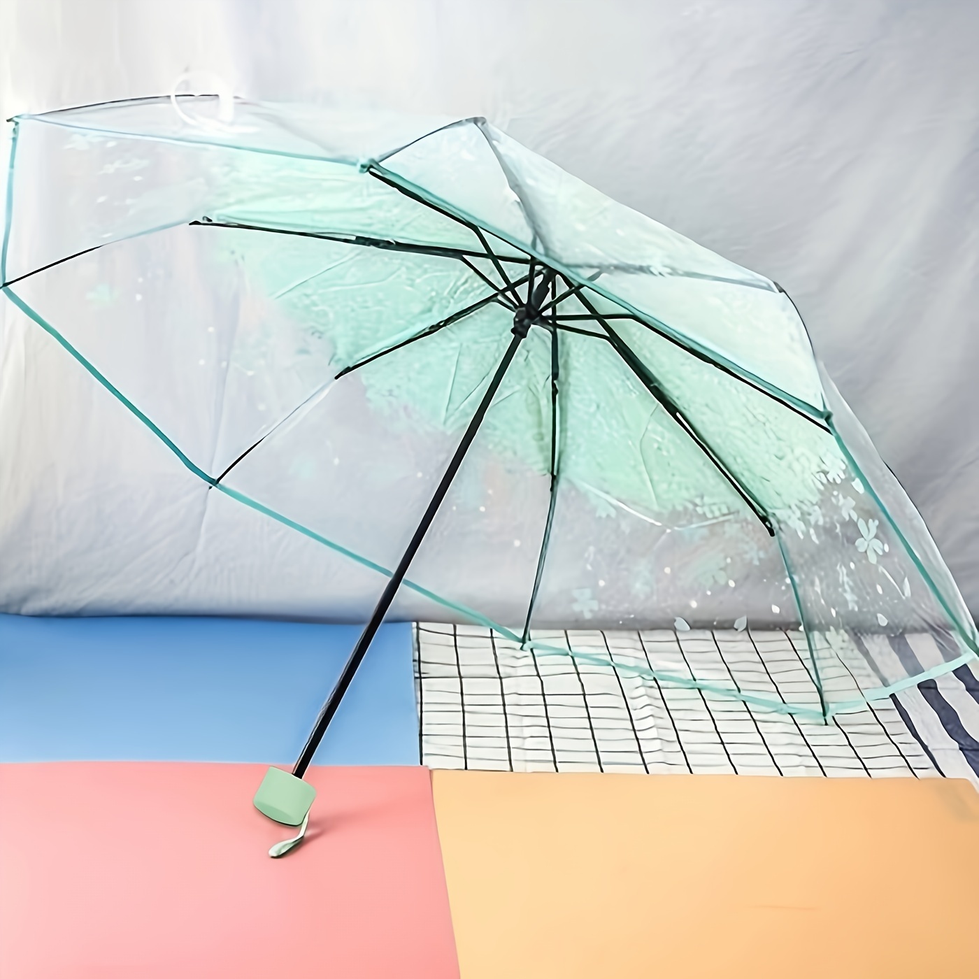 8 rib manual umbrella clear transparent - Canada