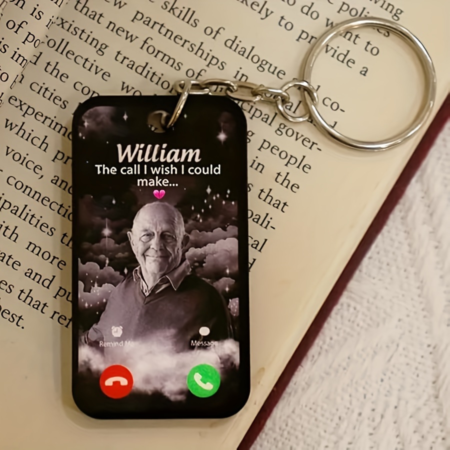 

Keychain - Personalized For Loss Of Mom Or Dad, Bereavement &