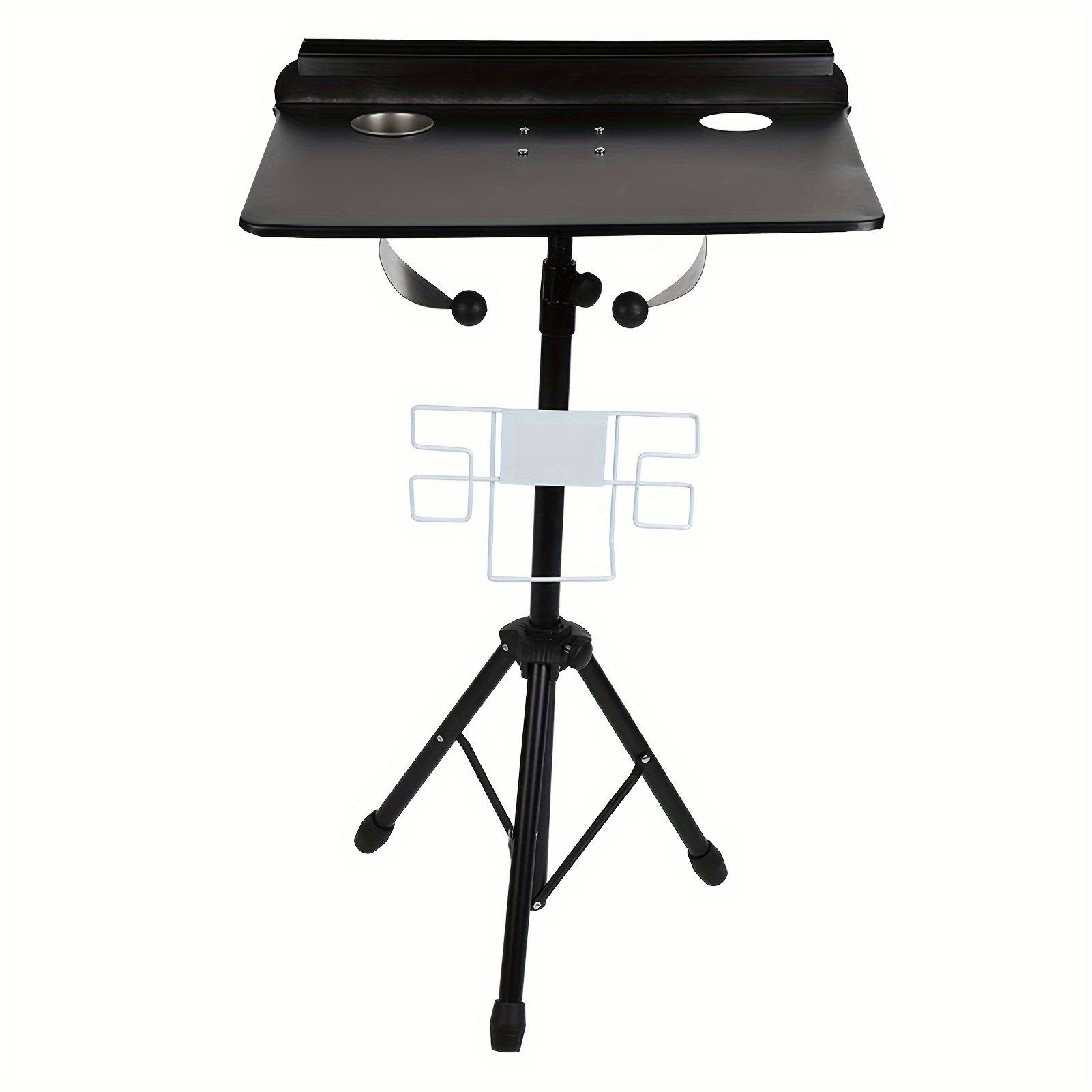 

Effortless Setup, Adjustable & Portable Workstation - Easy , Wheels | Foldable Design With Storage & Cup Holder - Ideal For Salon Artists