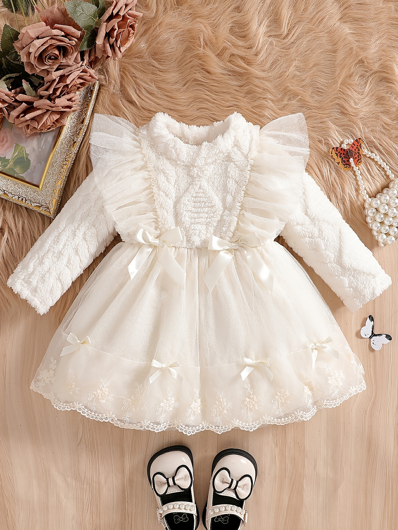 winter baby girl dresses sold on Temu United States