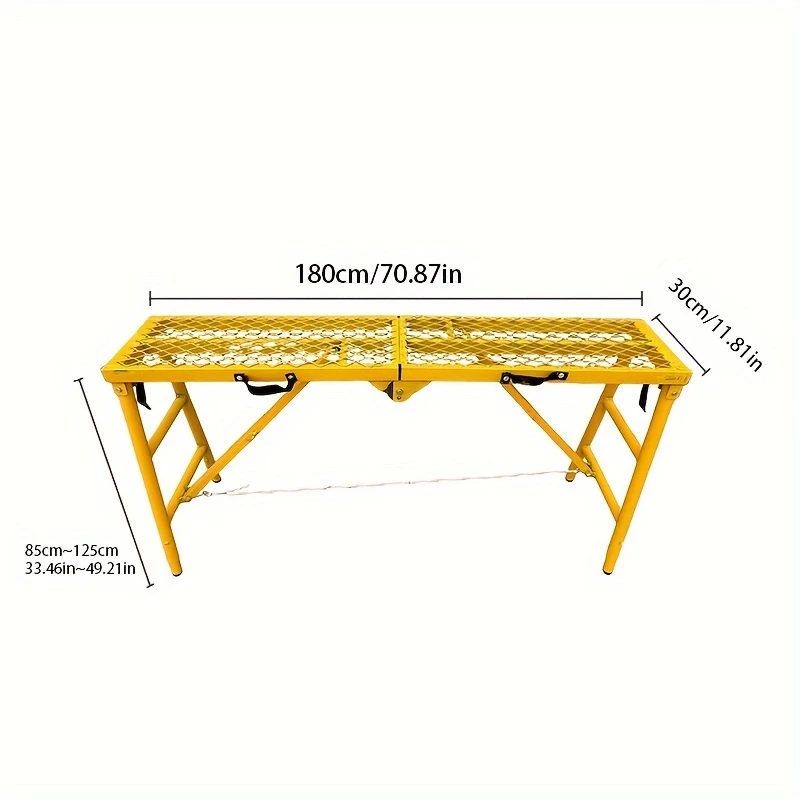 adjustable folding step ladder heavy duty portable metal workbench ladder extendable multi purpose reinforced load bearing with tool tray and sturdy locking device for home and details 3