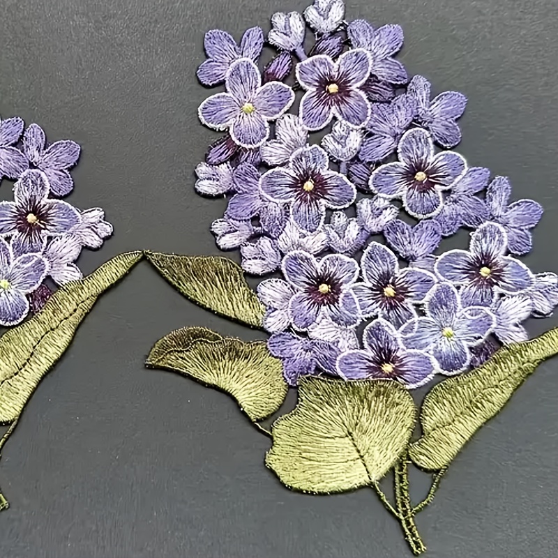 pieza parches tela bordada accesorios ropa floral parches Temu