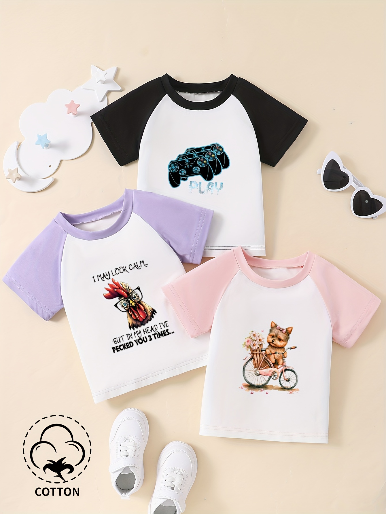 Hermosas Camisetas De Otoño Para Niñas Con Estampado De Niña - Temu