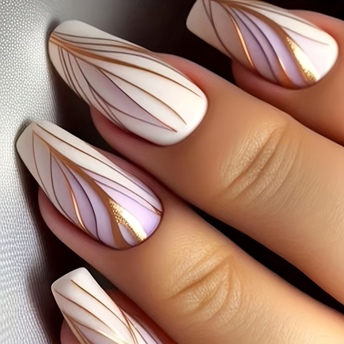 Full Set Of 24pcs Short Square Press-on Nails, Featuring Matte Texture Nails, Including 1pc Jelly Self-adhesive And 1pc Nail File, Perfect For Parties, Dancing, And Daily Wear, Removable And Reusable