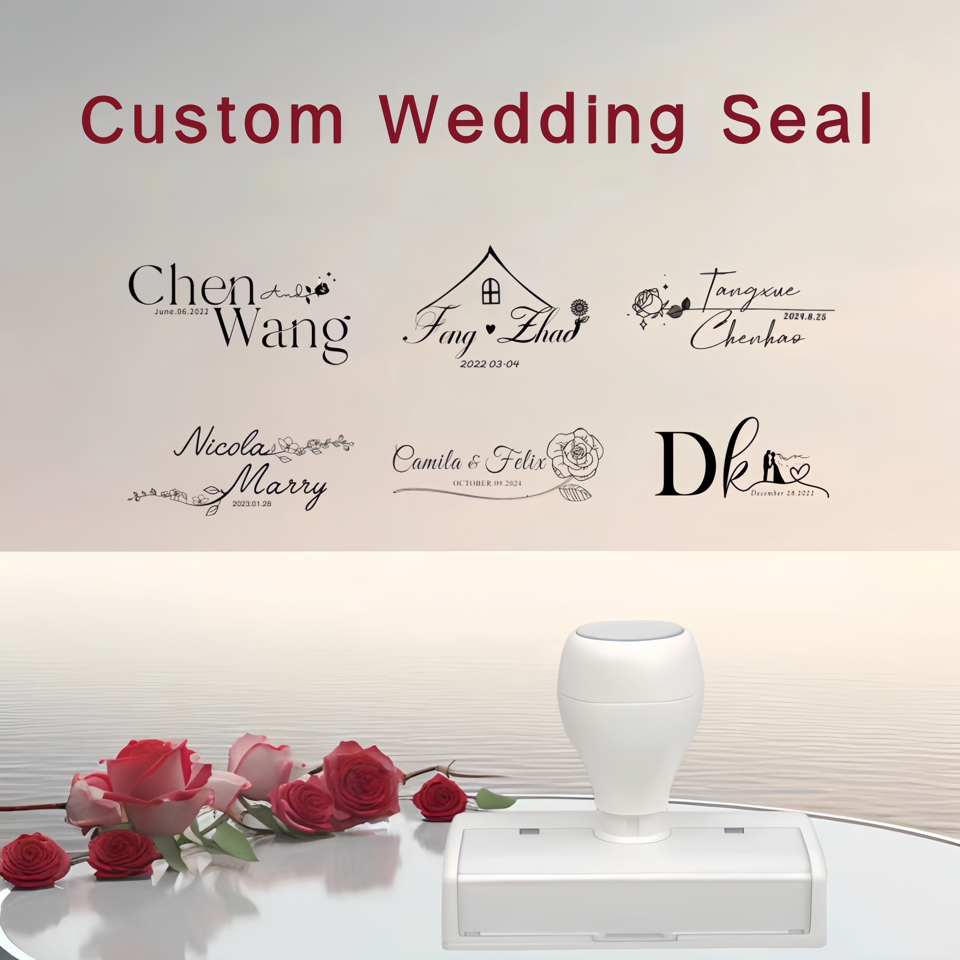 Customized Wedding Couples Love Commemorative Seal A Variety - Temu Ireland