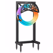 heavy duty metal garden hose holder freestanding outdoor