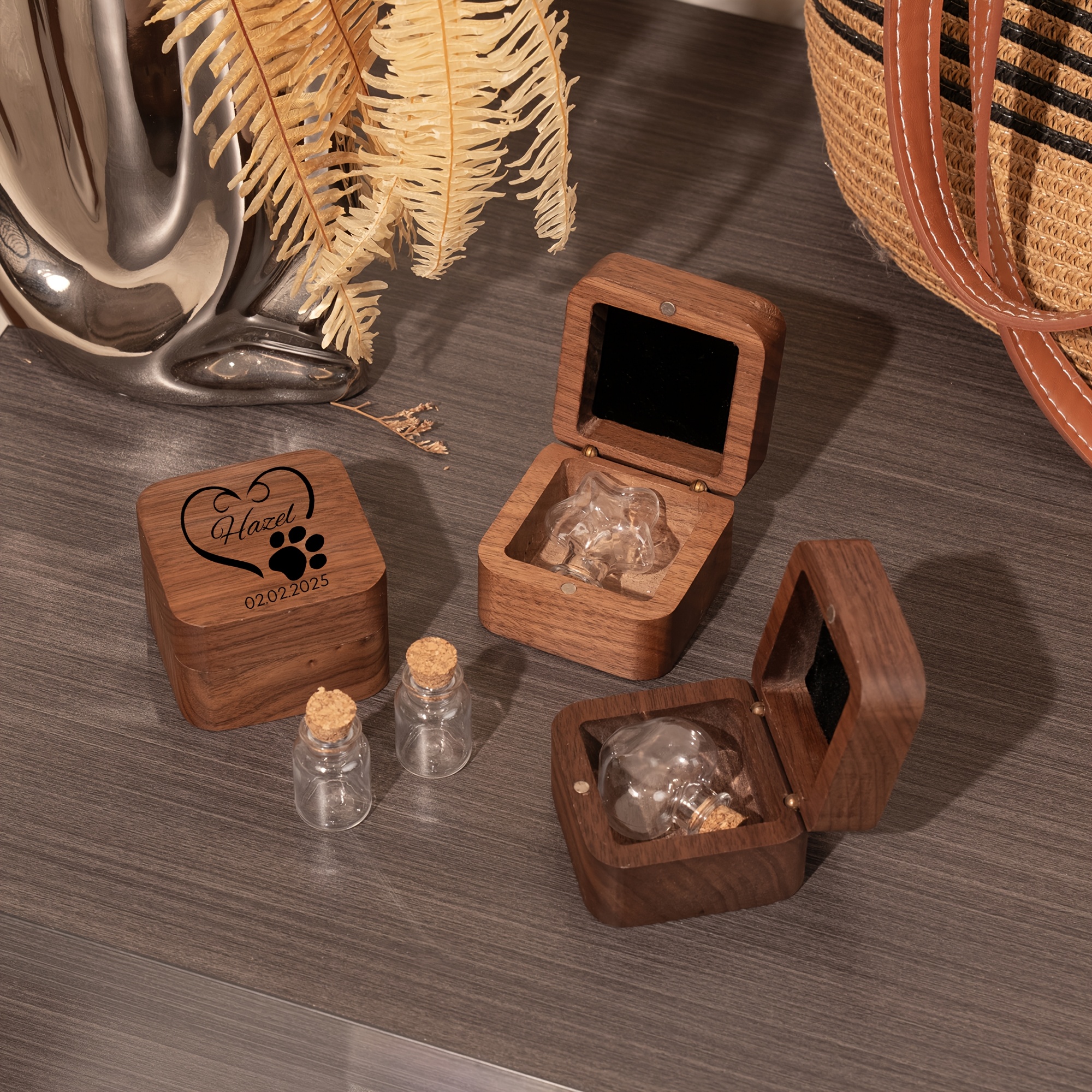 Customized Pet Hair Commemorative Box for Dogs and Cats