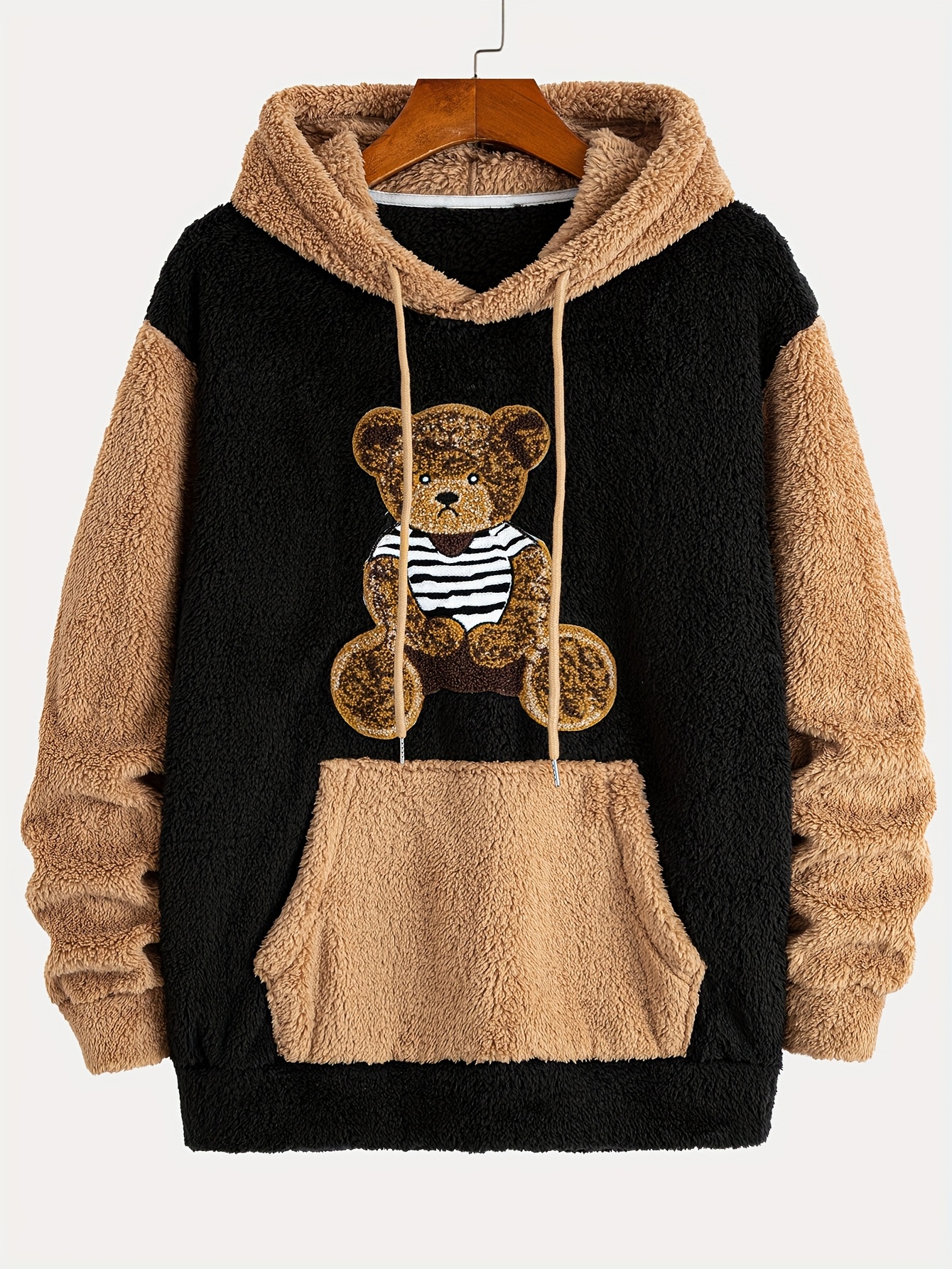 brown bear hoodie sold on Temu United States