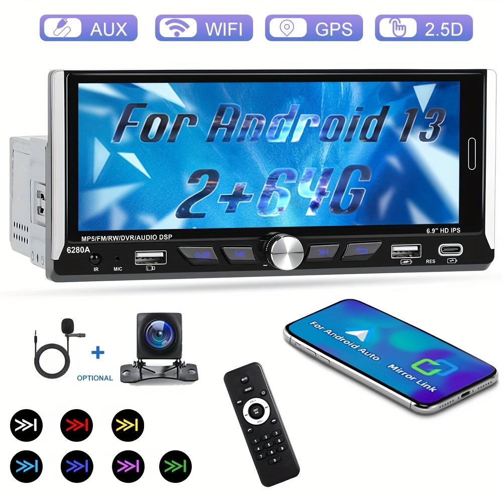 High definition Touch Screen Dual spindle Car Radio Wince - Temu