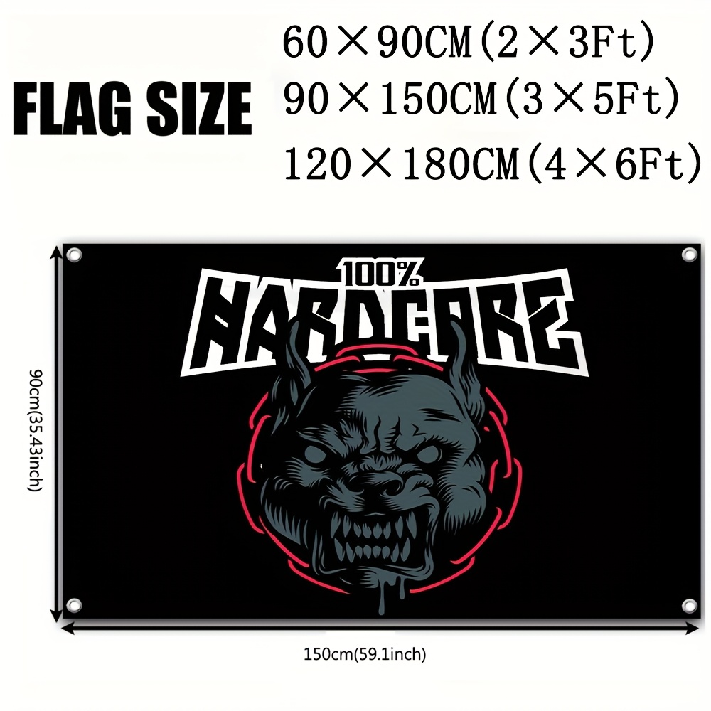 TEMU Plat 2D, 1 pièce Bannière drapeau plat 2D en Chien , Tapisserie décorative, Grand 3x5ft 90x150cm ou Étendu 4x6ft 120x180cm - Drapeau de