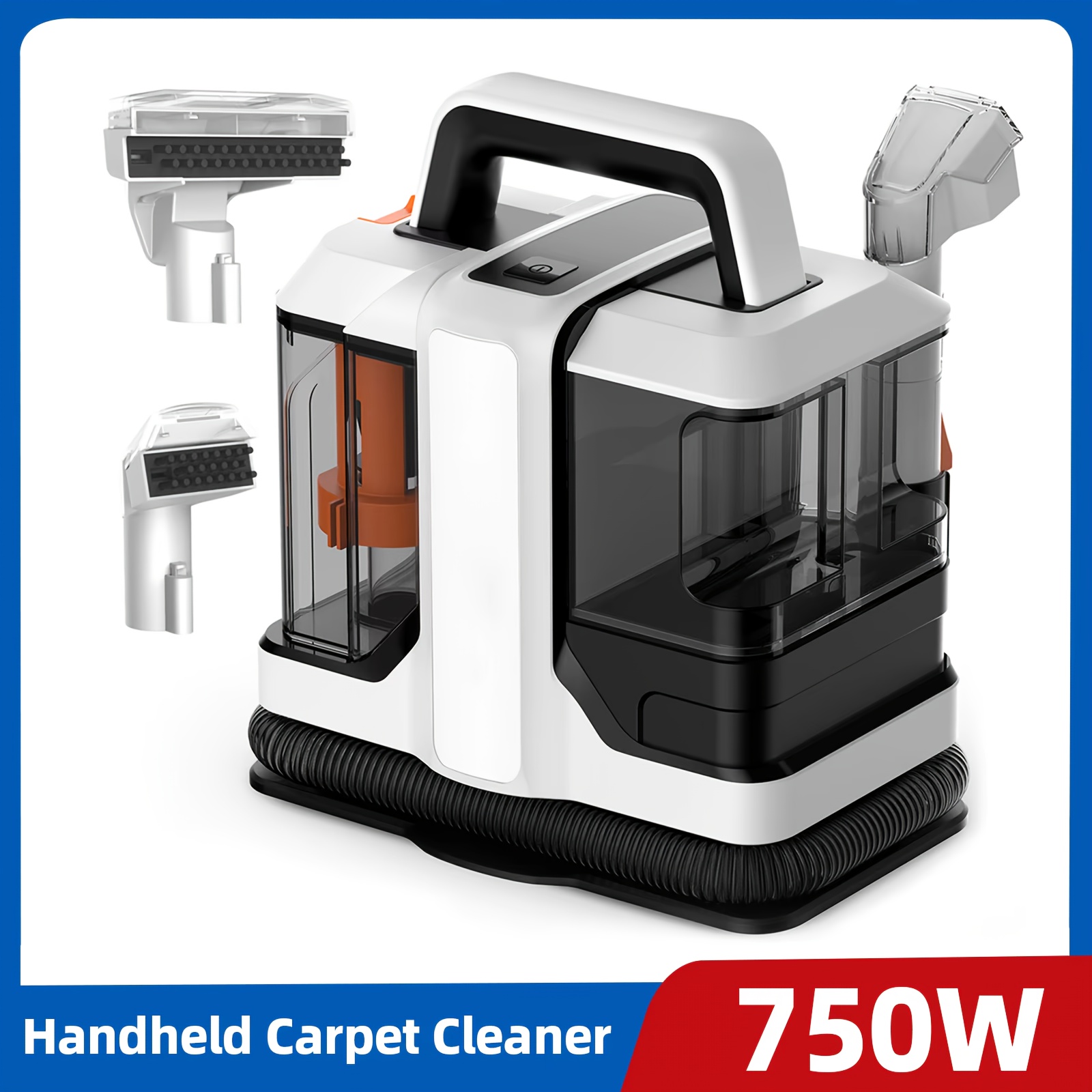 750w high   cleaner 15kpa handheld carpet cleaner for sofa curtain spray suction integrated machine   220v