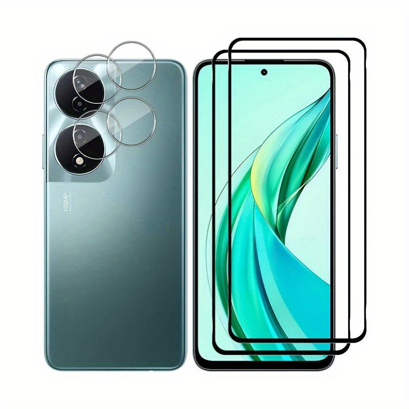 

2-pack 90 Smartphone Tempered Glass Screen Protector + Camera Lens Protector Set, Hd Clear, 9h Hardness, Anti-scratch, Nano Electrostatic Adsorption, 99.9% Light Transmittance