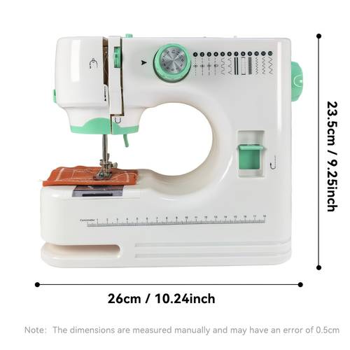 multifunctional electric sewing machine with extension table usb power 12 types essential for beginners sewing and mending clothes bedding pet clothing and doll dress making ideal for craft enthusiasts and