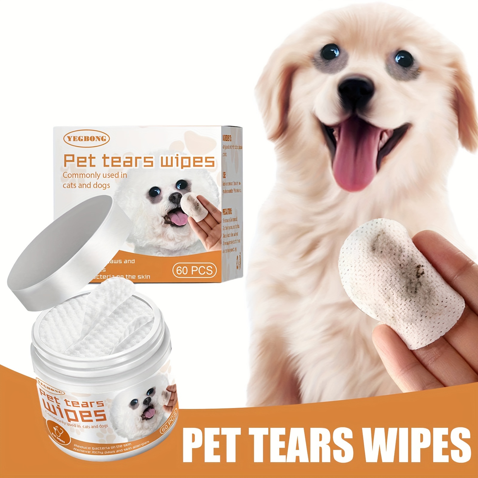 Tear wipes for on sale dogs