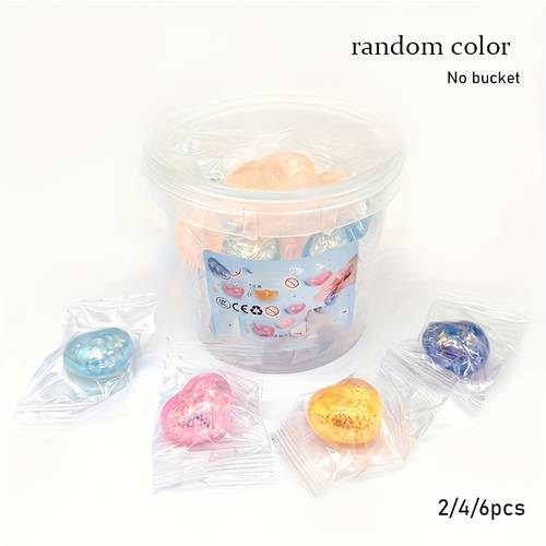 2 4 6pcs of colorful heart shaped squeezable toys sugar cute squeeze fun random texture slow rebound toys party birthday gifts valentines day gifts christmas gifts