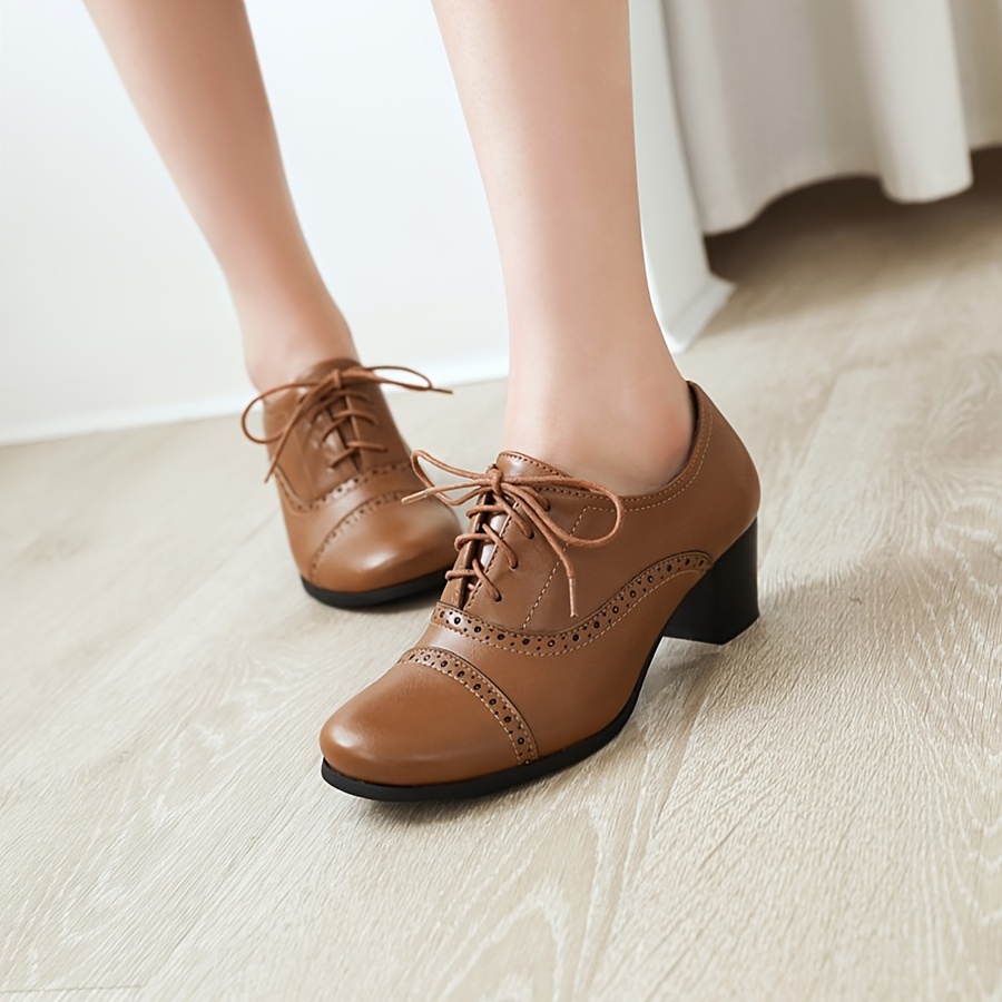 Vintage Brown Wingtip Oxfords