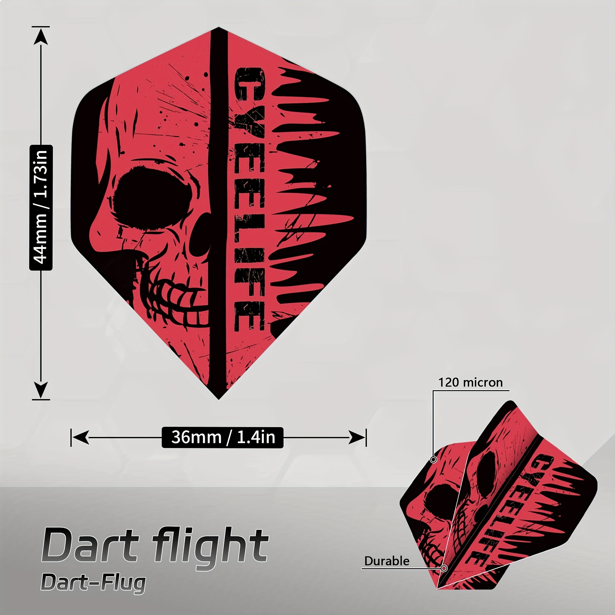 Dartvinnen, Standaard Vierkante Vinnen, 21 stuks