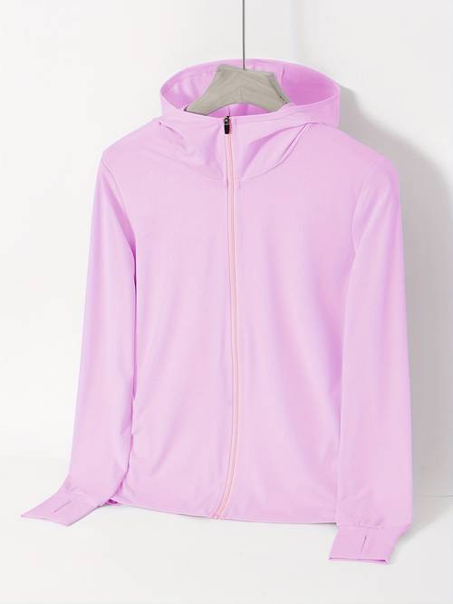 womens lightweight swimsuit jacket with front zipper breathable stretchy fabric ideal for beach pool and fishing