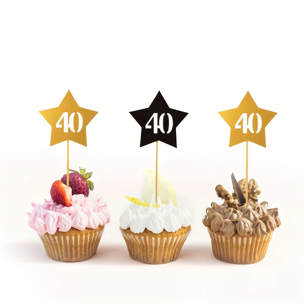 24 Cake Decoration Additions Themed Around 40