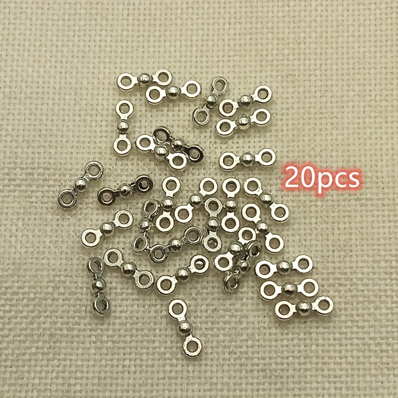 TEMU 20pcs Perles d'espacement pour bijoux main, style vintage élégant et en alliage de , perles d'espacement rétro tendance, perles vibrantes de 10