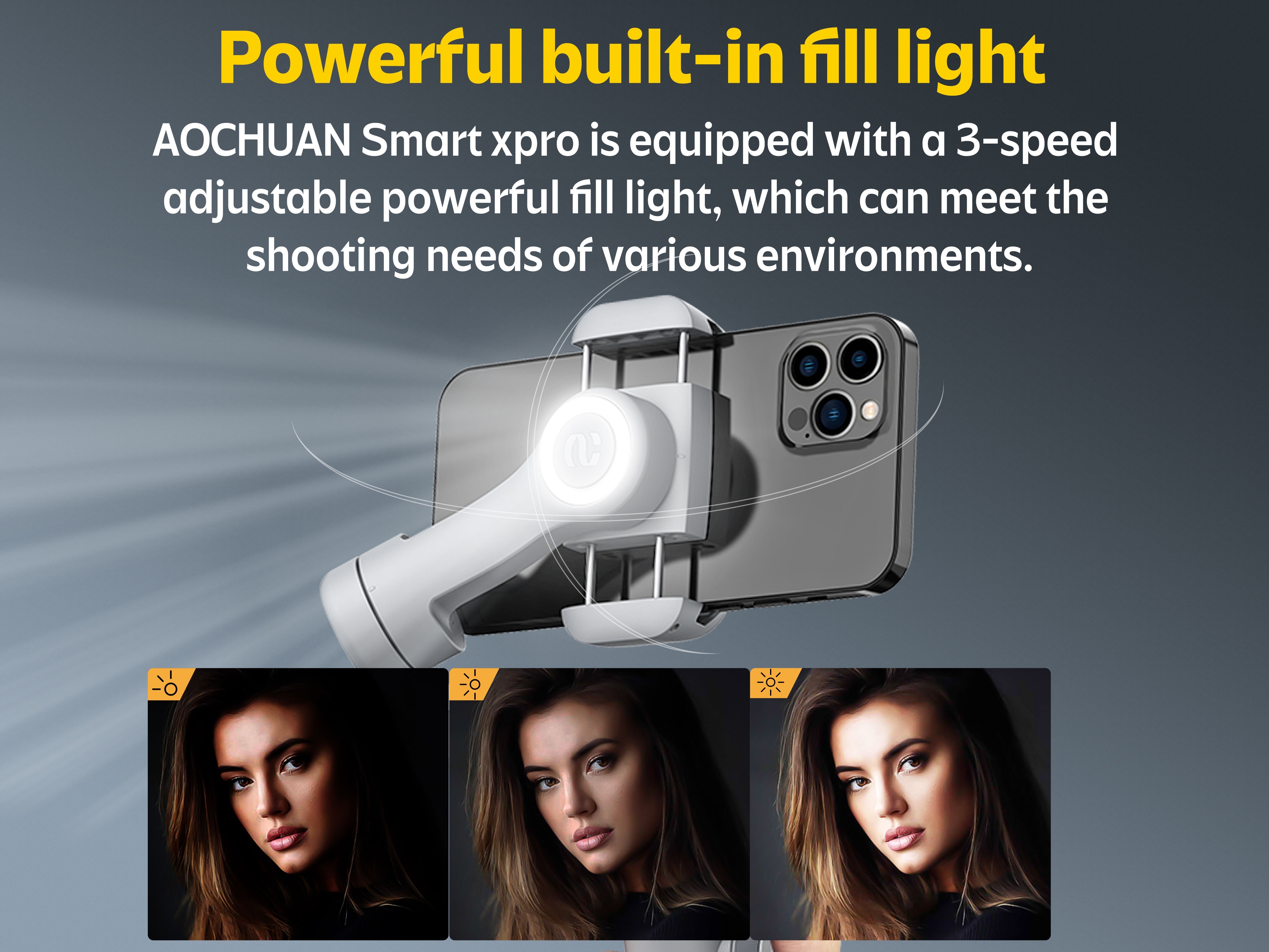 best Gimbal Stabilizer with Build-in Magnetic Fill Light AOCHUAN M2Pro Selfie Stick Tripod Mobile Phone Handheld Telescopic Gimbal Floor Remote Control Selfie POV Mode Gesture Control Video Anti-shake Outdoor Shooting 160cm AI Follow Face Tracking 1 62inch Gimbal Stabilizer with Build-in Magnetic Fill Light AOCHUAN M2Pro Selfie Stick Tripod Mobile Phone Handheld Telescopic Gimbal Floor Remote Control Selfie POV Mode Gesture Control Video Anti-shake Outdoor Shooting 160cm AI Follow Face Tracking