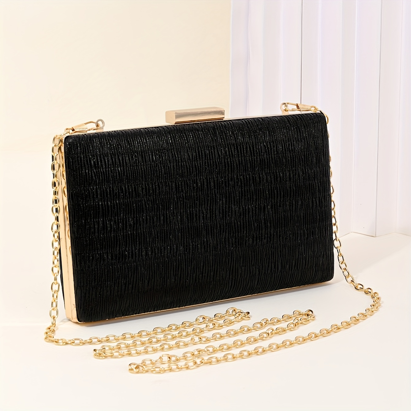Borsa Da Sera Da Donna Con Strass Scintillanti, Pochette A Catena Firmata Borsa Per Feste Balli Di Fine Anno Matrimonio~p148431640