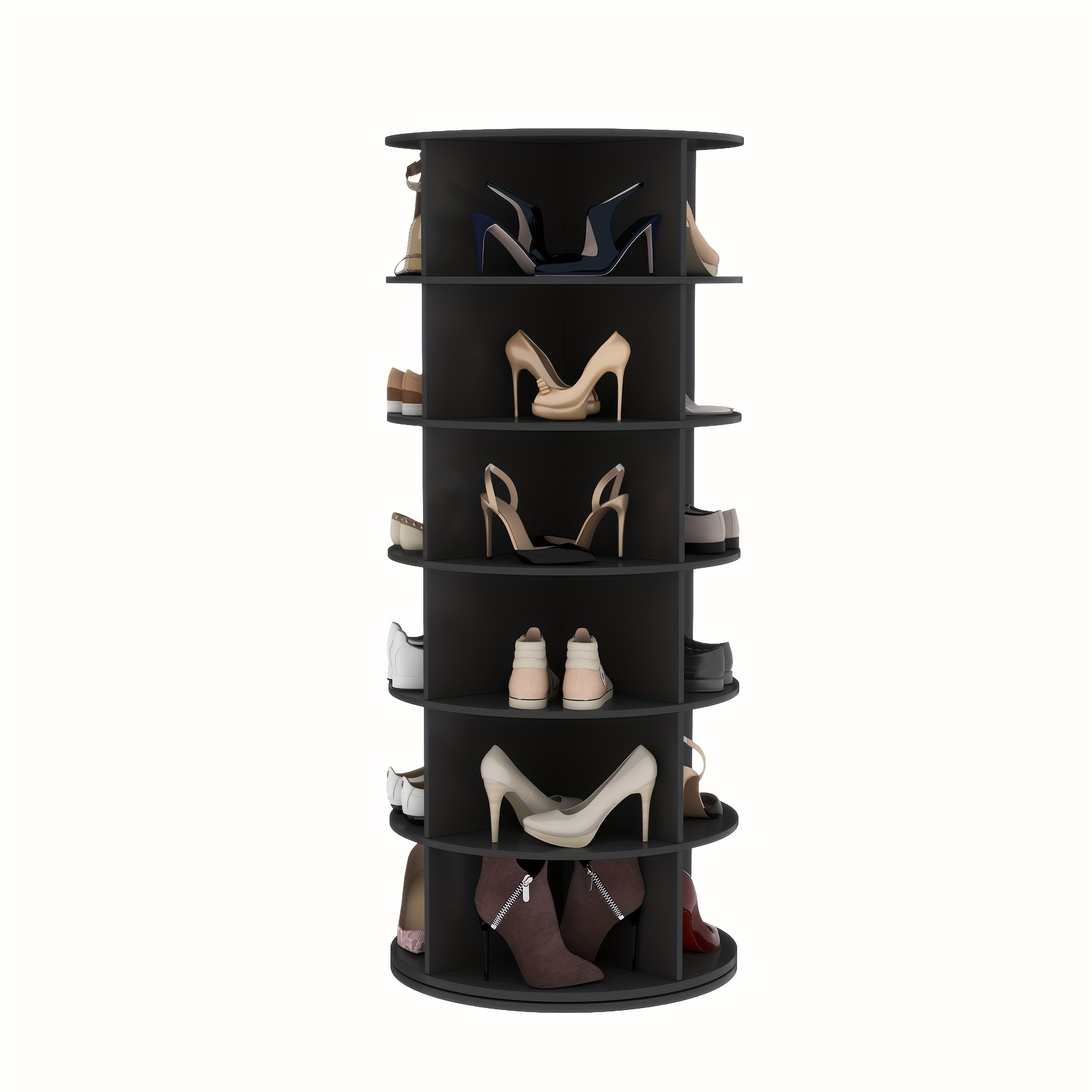 rotating shoe rack tier spinning shoe rack tower free Temu