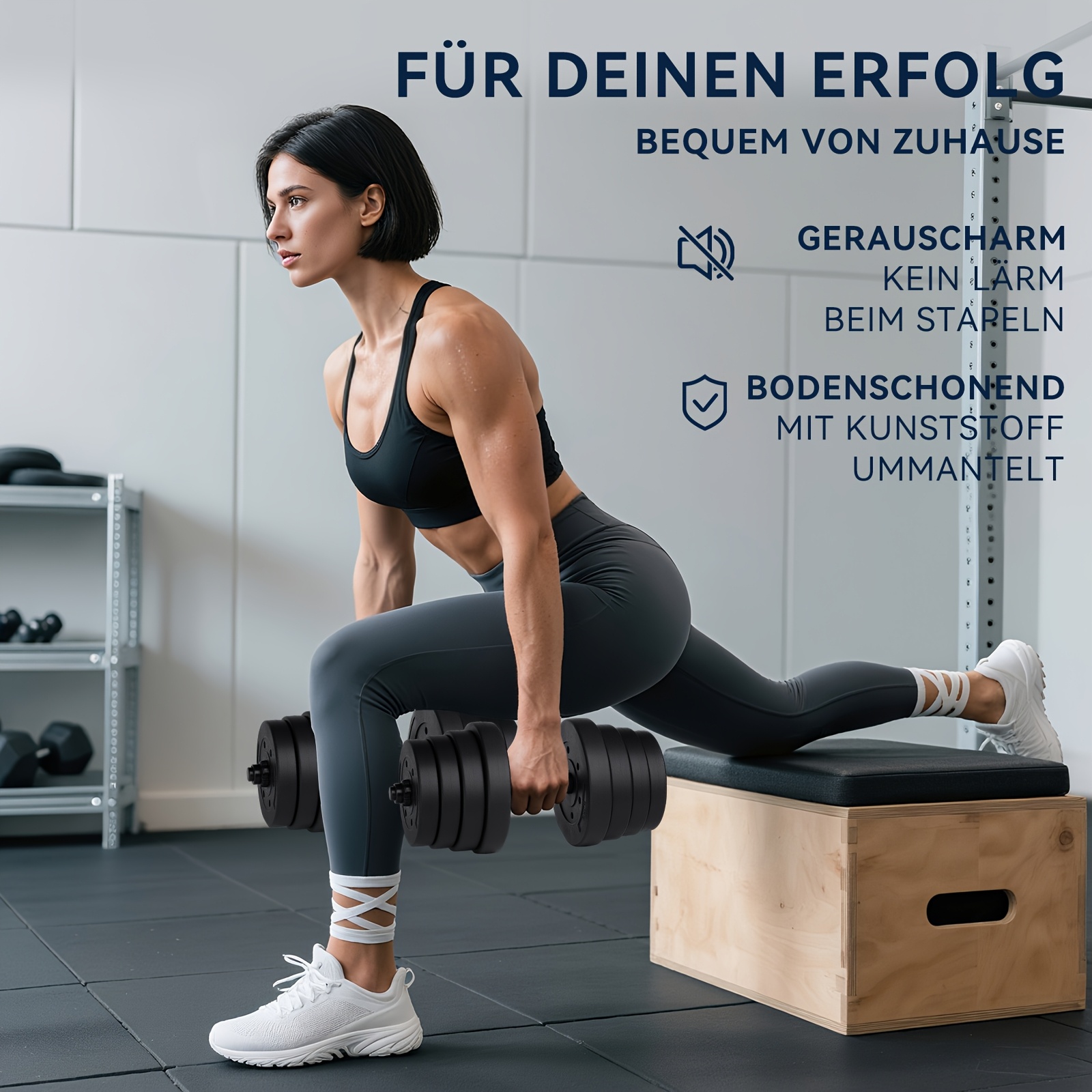 2-in-1 Adjustable Dumbbell Set 30kg | Dumbbell & Barbell Set | Home Gym Equipment for Strength Training, Muscle Building, Arm Workouts & Full-Body Fitness | Space-Saving Design for Home Workouts