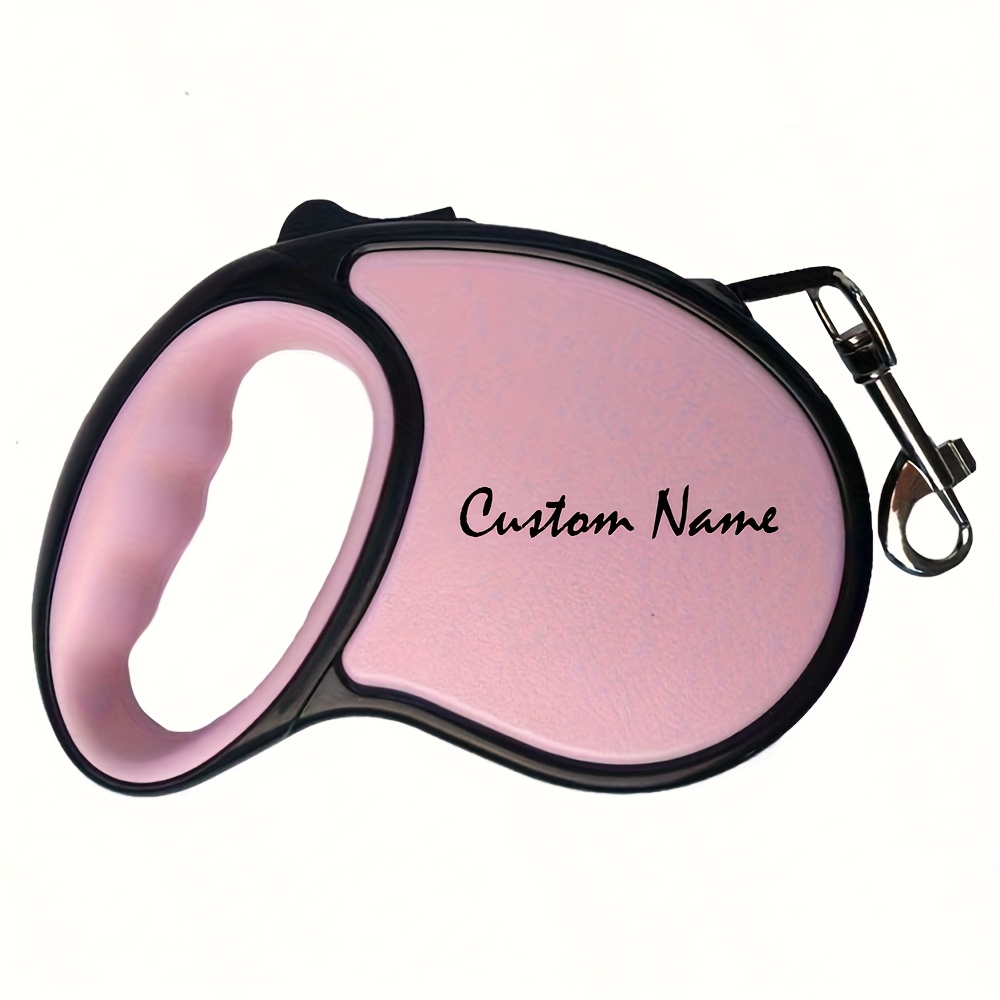 TEMU Personalized Retractable - Suitable For Small To Medium Dogs And Cats - Customizable Name/number - Thickened Nylon Material With Handle -