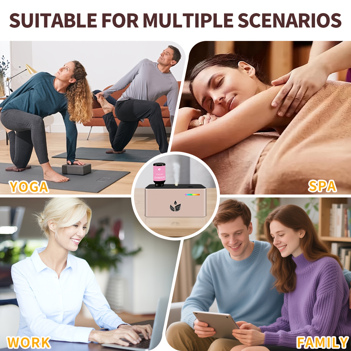 Smart Waterless Aromatherapy Machine with Essential Oils