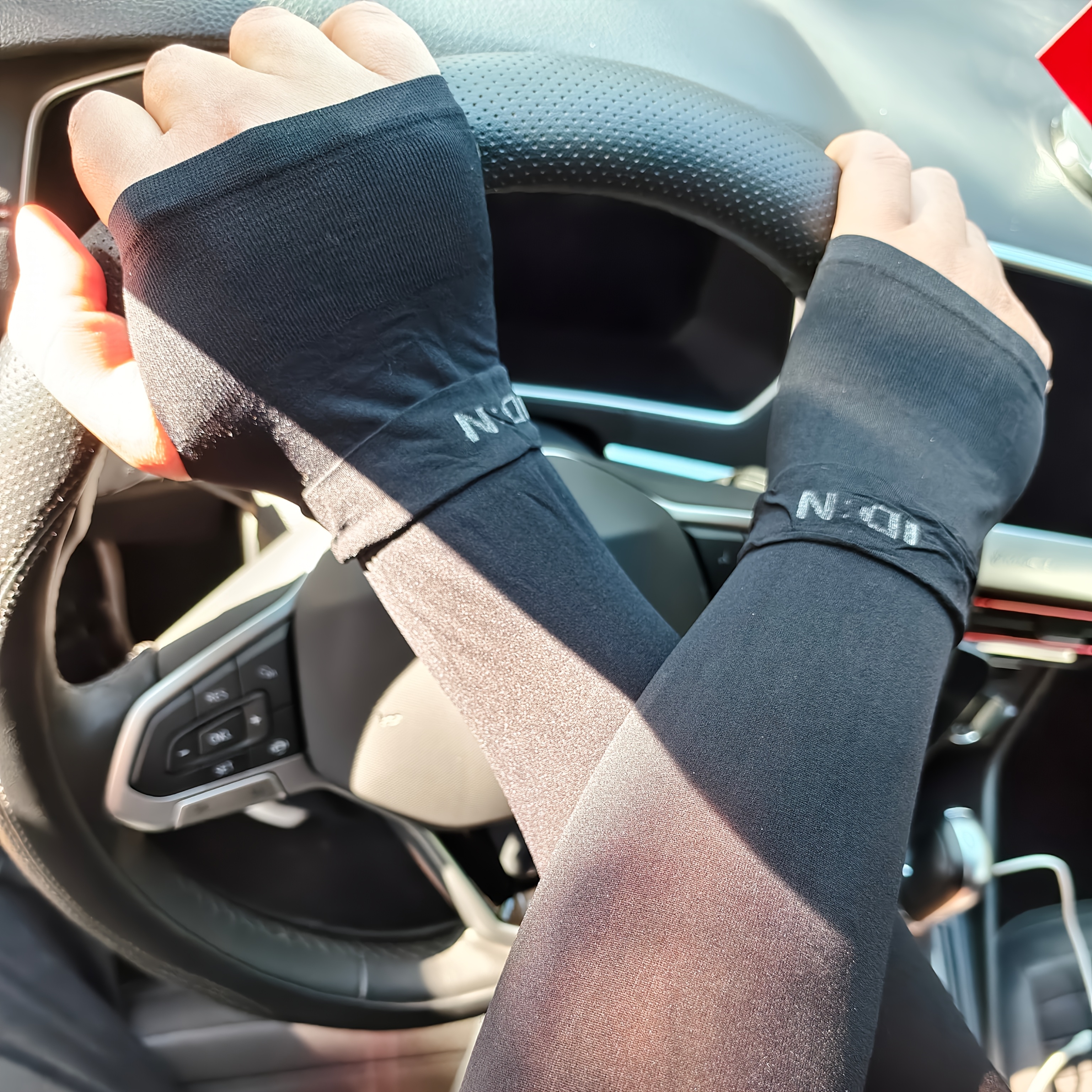 1 Par/3 Pares de Mangas Ajustadas Deportivas de Verano para Exteriores con Reposabrazos, Ropa de Manga Suave, Cómoda y Transpirable